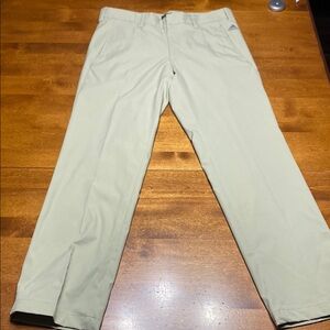 Adidas Tan Golf Chinos Classic Straight-Leg